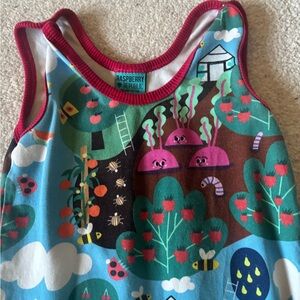 raspberry republic | One Pieces | Teal Forestprint Kids Organic Cotton ...